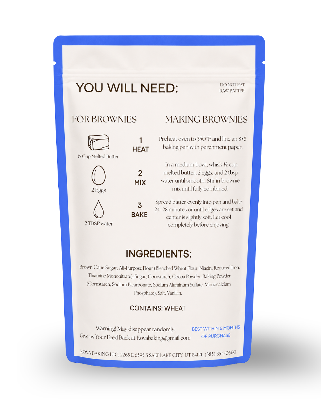 Cocoa Coma Brownie Mix (Pre Order)